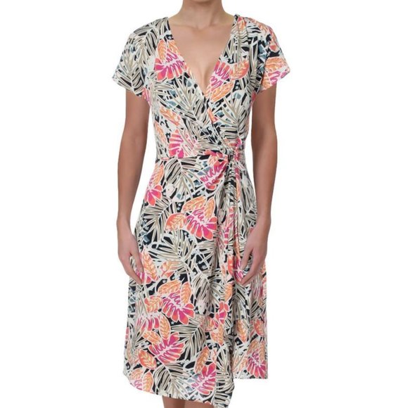 Amelia Dresses & Skirts - $10 items are BOGO FREE, NWT Tropical Resort faux wrap dress, 6